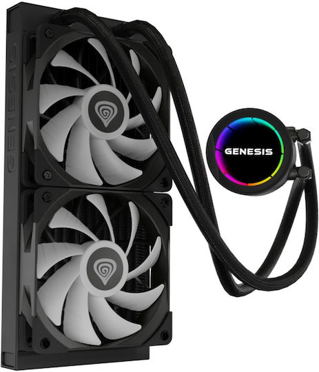 Genesis Hydria 240 ARGB Wasserkühlsysteme AIO CPU mit 2 Lüfterabmessung 120mm