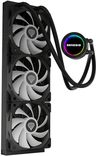 Genesis Hydria 360 ARGB Wasserkühlsysteme AIO CPU mit 3 Lüfterabmessungen 120mm
