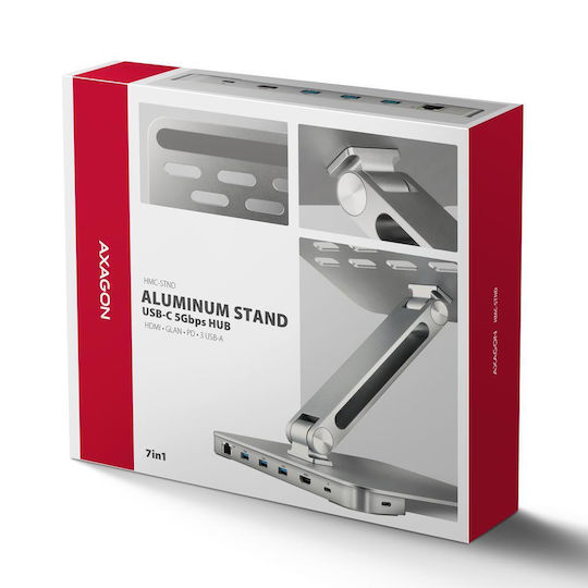 Axagon USB-C Dockingstation für Laptops mit HDMI 4K PowerDelivery Ethernet