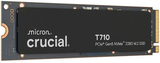 Crucial T710 SSD 1TB M.2 Type with PCI Express 5.0 Connection PS5 Compatible CT1000T710SSD8