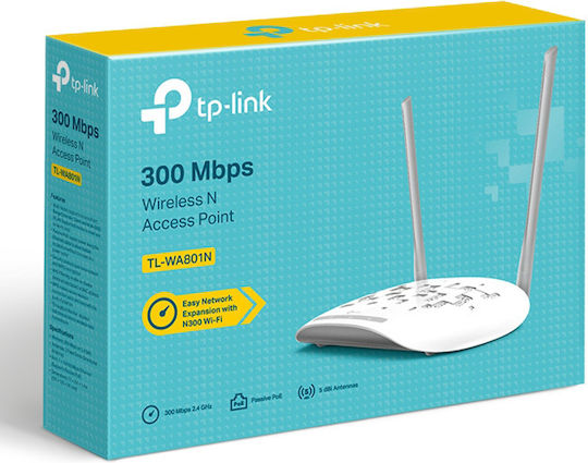 TP-LINK TL-WA801N v2 Access Point Wi‑Fi 4 Single Band (2.4GHz)