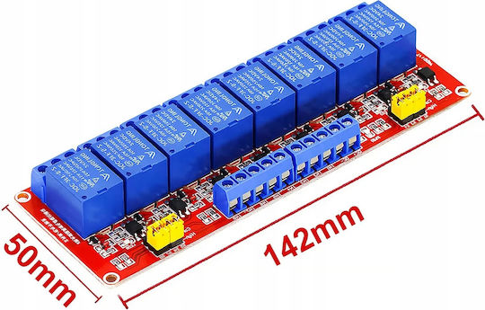 Ροσφίξ 8-κανάλι Modulo Ρελέ 5v H L 10a Arduino