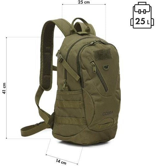 Nils Rucsac Militar Rucsacuri din Poliester Verde 25lt