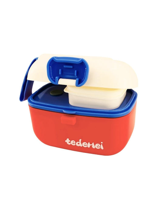 Uncle George Microwave Plastic Lunch Box Red 450ml