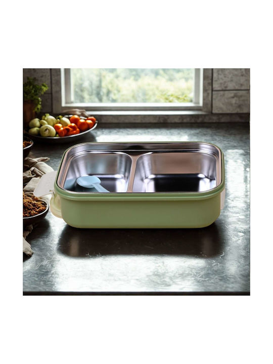 Uncle George Microwave Plastic Lunch Box Green 1100ml