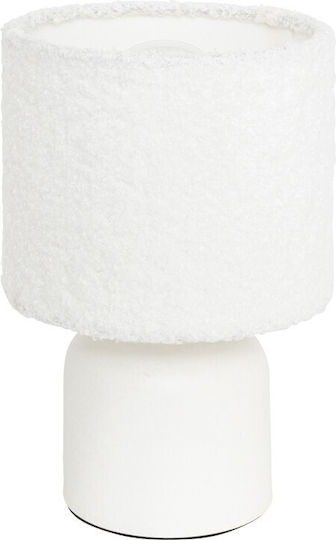 Pakketo Metall Tischlampe mit Weiß Schirm und Basis