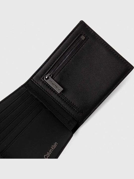 Leather Women's Wallet Coins Black