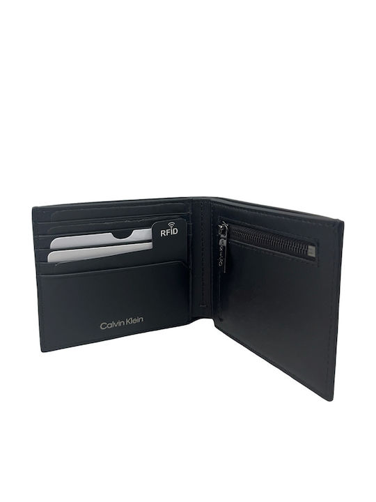 Leather Women's Wallet Coins Black