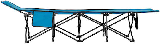 Foldable Guest Bed Without Mattress Single Blue 188x67x38cm