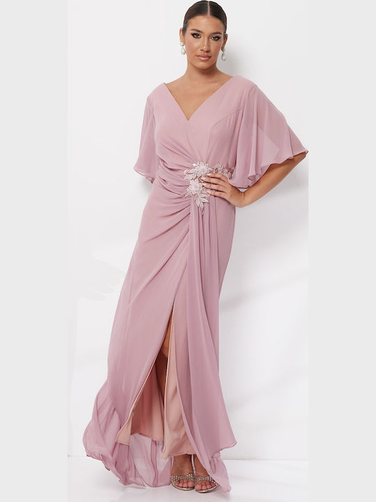 Maxi Dress for Wedding / Christening Pink