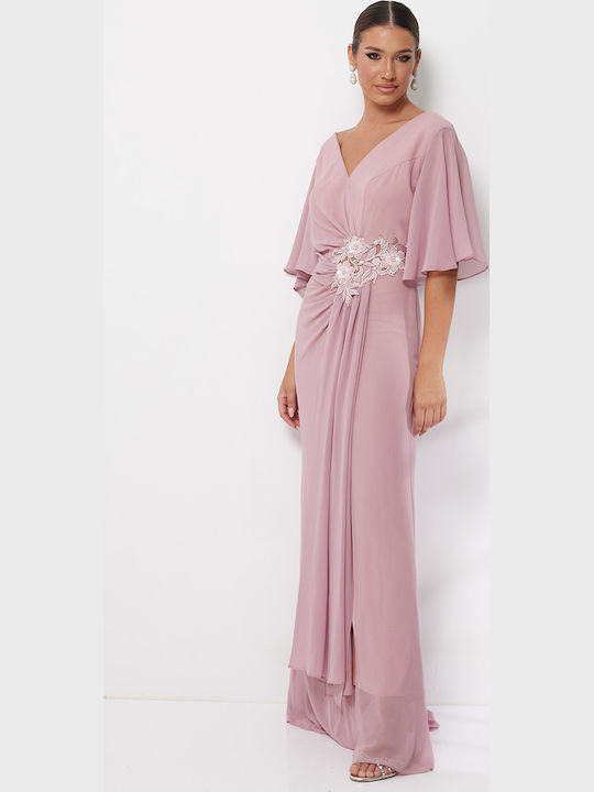 Maxi Dress for Wedding / Christening Pink