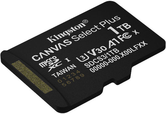 Kingston Canvas Select Plus microSDXC 1TB U3 150MB/s με αντάπτορα