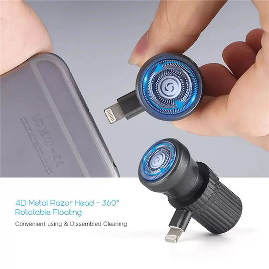 Lightning Mini Mobile Shaving Machine Grey