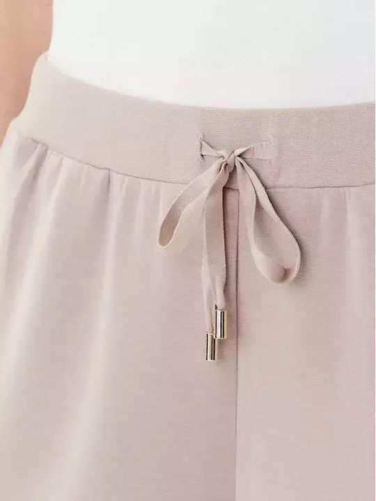 Women's Fabric Trousers Nude/Beige