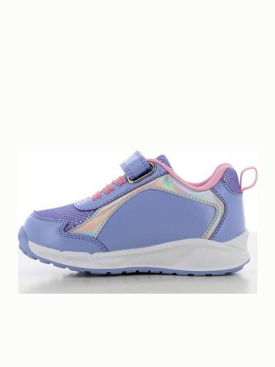 Stitch Kids Sneakers with Scratch & Lights Purple