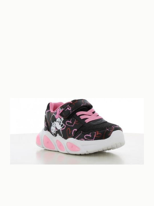 Minnie Mouse Kids Sneakers with Scratch Black