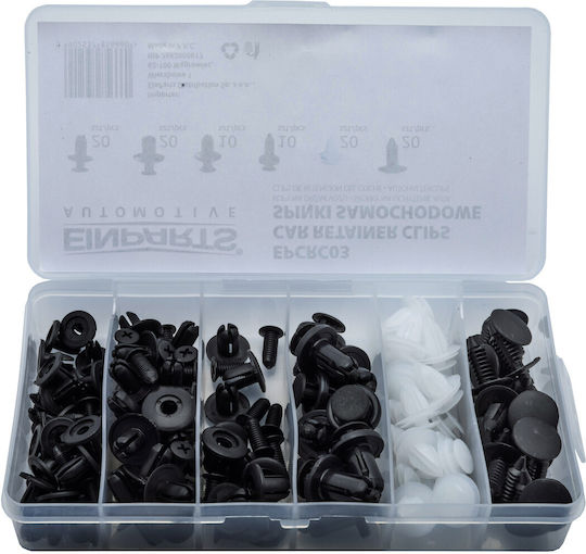 Set Automotive Clips Clamps Pins 100 Pieces Installation Tools