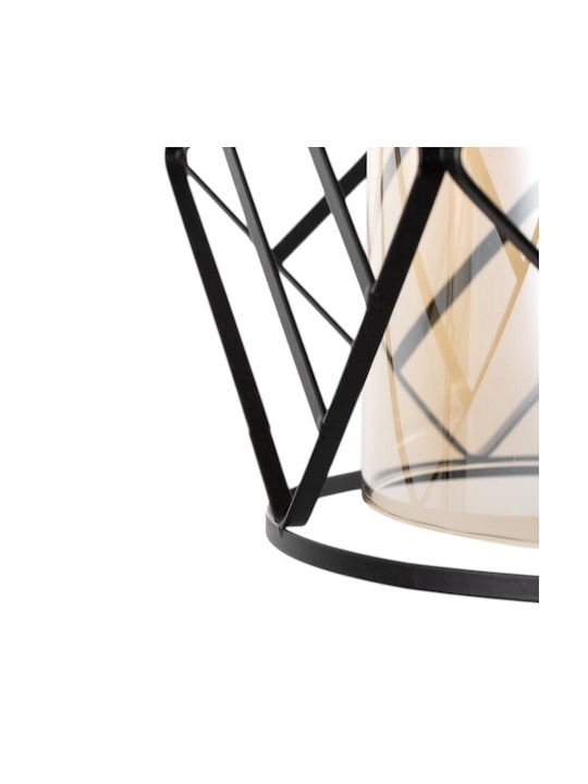 Diamond Adjustable Pendant Light Black with Socket E27