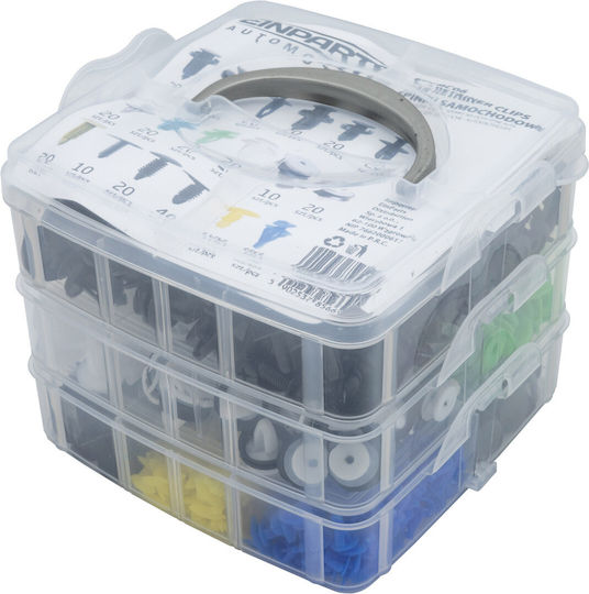 Set Automotive Clips Clamps Pins 500 Pieces Installation Tools