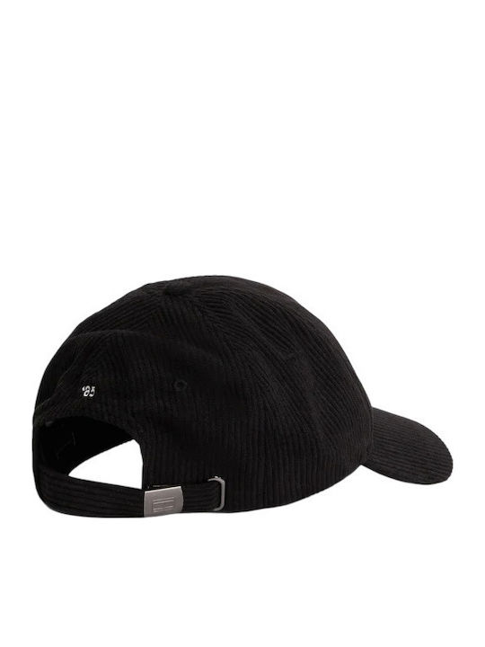Men's Jockey Tommy Hilfiger Th Flag 6 Panel Cord Cap Black Am0am13583-bds