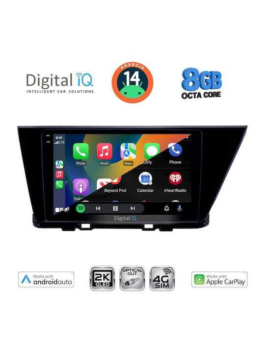 Digital IQ Car Audio System for Kia Niro 2017-2021 (Bluetooth/USB/WiFi/GPS/Apple-Carplay/Android-Auto) with Touch Screen 9"