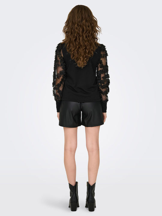 Women's Blouse Long Sleeve Black