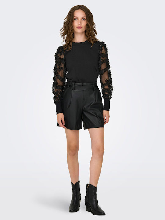 Women's Blouse Long Sleeve Black