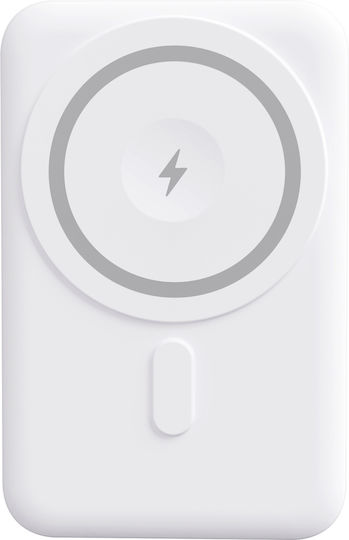 Yenkee YPB 501 MagSafe Power Bank 5000mAh 20W mit USB-C Stromlieferung Weiß