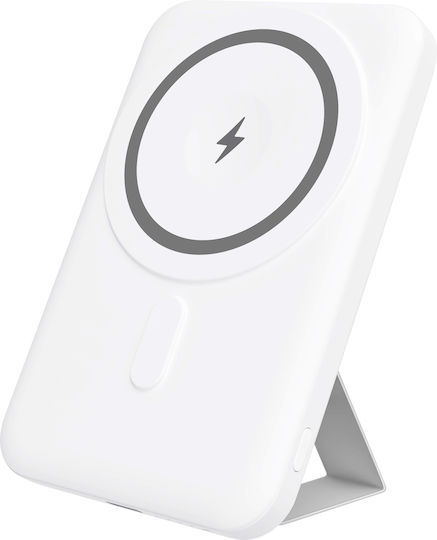 Yenkee YPB 501 MagSafe Power Bank 5000mAh 20W mit USB-C Stromlieferung Weiß