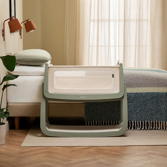 Snuz Wiege Snuzpod5 mit Matratze und Rädern Grün