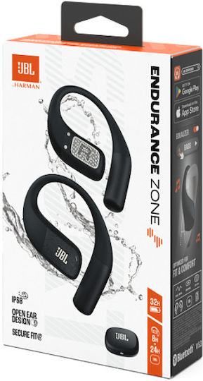 JBL Endurance Zone Open Ear Bluetooth Handsfree Earphones with Sweat Resistance and Charging Case Black