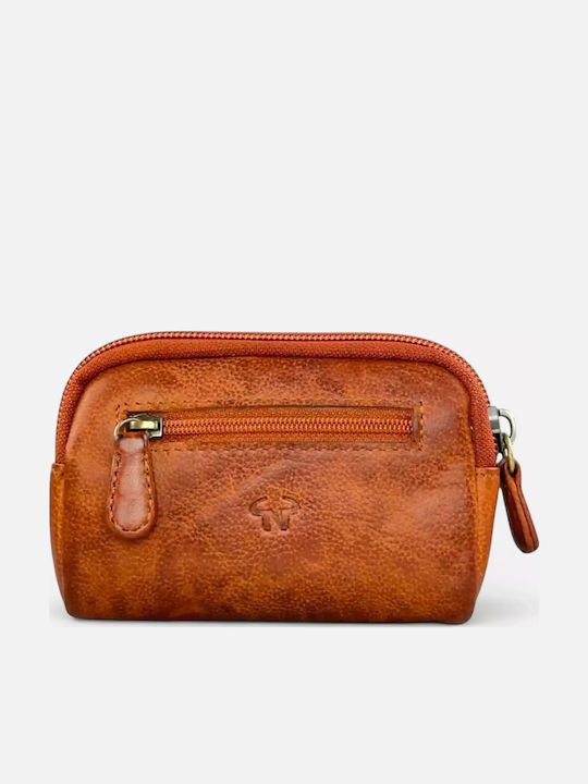 Leder Schlüsselhalter Calfnero 8023w Cognac