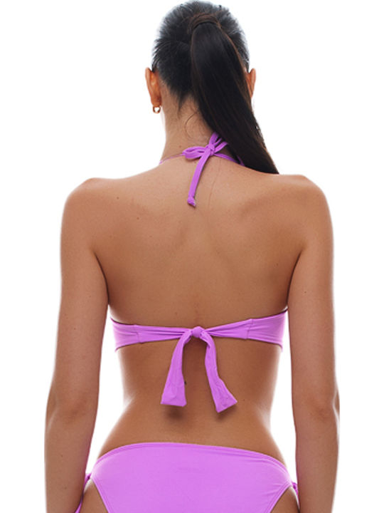 Strapless Bikini Top C Cup με Ενίσχυση Λευκο