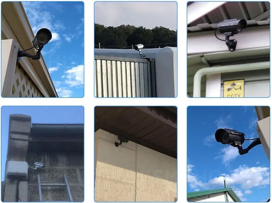 Dummy Security Camera Solar Panel Led Operation