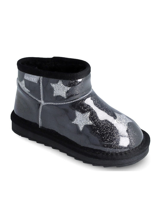 Anatomical Kids Boots from Patent Leather Black