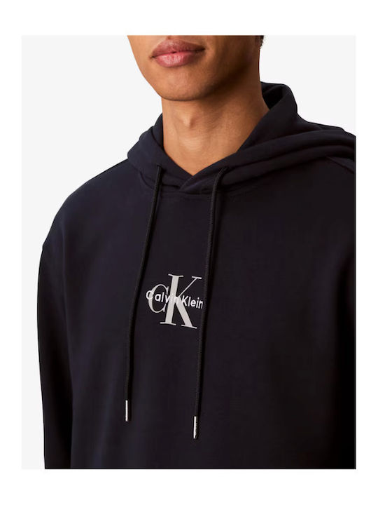 Sweatshirt with Hood Navy Blue