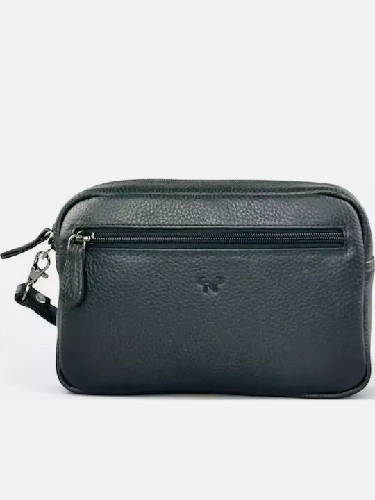 Leather Men's Bag Handbag Black