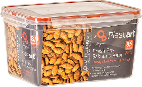 Plast Art Set Mittagsboxen 4 Stück