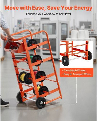 Vevor Wire Spool Rack 11 Rods Cable Caddy Industrial Electrical Retail Use