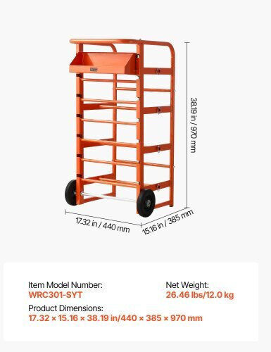 Vevor Wire Spool Rack 11 Rods Cable Caddy Industrial Electrical Retail Use
