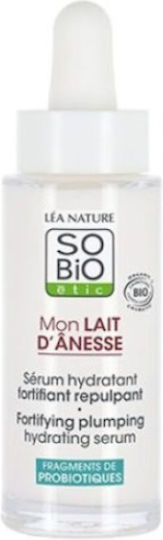 So'Bio Etic Mon Lait D’anesse Soothing & Moisturizing Serum Face with Donkey Milk & Hyaluronic Acid for Firming 30ml