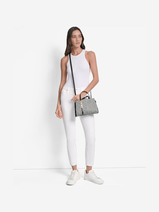 Damen Satchel Tasche Schwarz