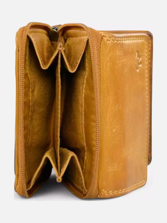 Small Leather Women's Wallet Classic Yellow