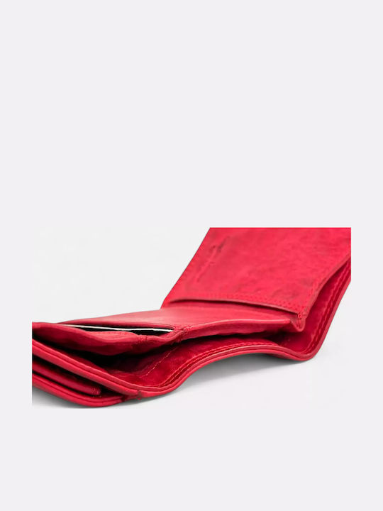 Small Leather Women's Wallet Classic Red