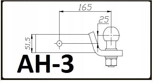 Auto Hak Κοτσαδόρος Αυτοκινήτου Μέγιστης Έλξης 3500kg