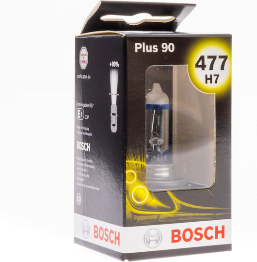 Bosch Lamps Car H7 Halogen 3000K Warm White 12V 55W 1pcs
