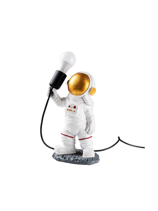Megapap Decorative Lamp Astronaut with Socket for Bulb E27 White