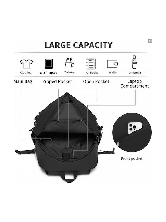 Miss Lulu Backpack Μαύρο