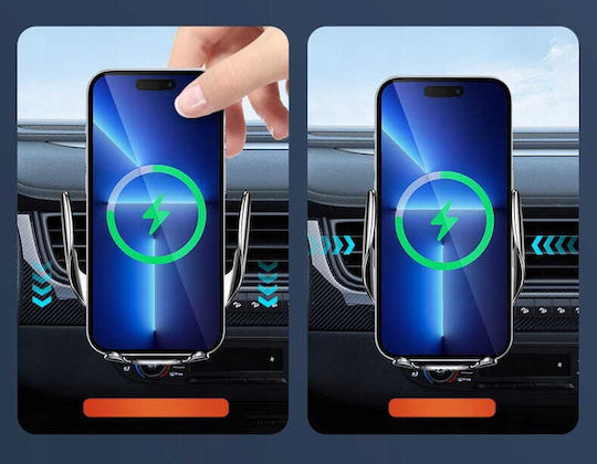 Zenwire Suport Auto Pentru Telefon Mobil Cu Carcasă Și Încărcare Wireless 15W Negru