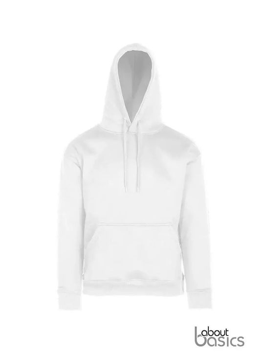 About Basics Men's Long Sleeve Promotional Sweatshirt White